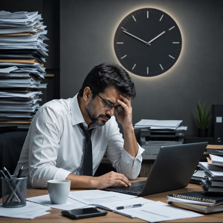 artisan débordé par sa gestion administrative